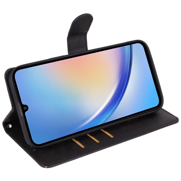 Чохол-книжка Deexe Classic Stand для Samsung Galaxy M35 (M356) - Black: фото 3 з 7