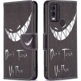 Чохол з малюнком Deexe Color Wallet для Nokia C22 - Don't Touch My Phone: фото 1 з 7