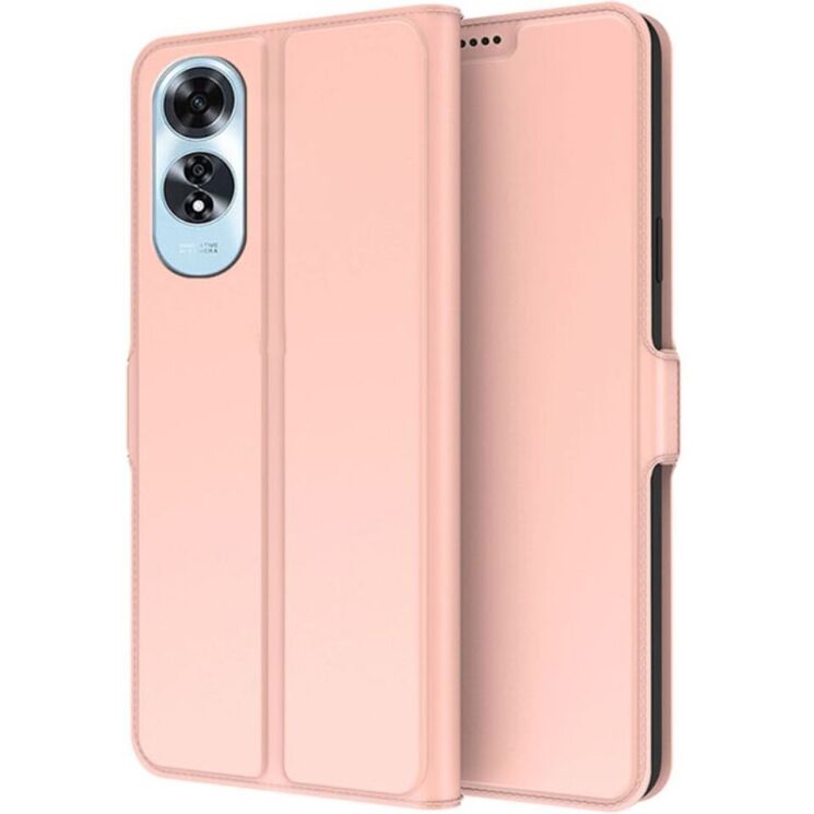 Чехол-книжка Deexe Faro Wallet для OPPO A60 - Rose Gold: фото 1 из 7