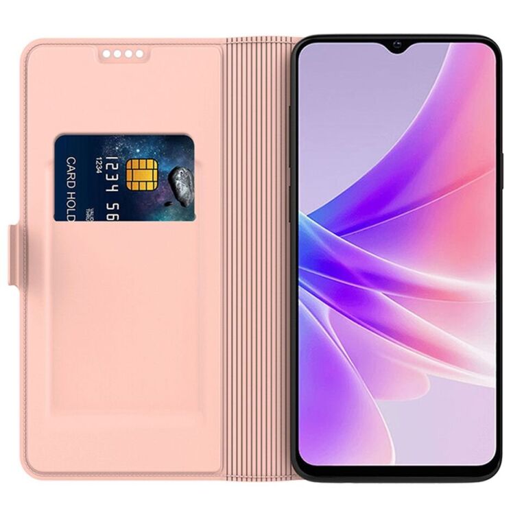 Чохол-книжка Deexe Faro Wallet для OPPO Reno 14 5G - Rose Gold: фото 2 з 7
