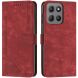 Чехол-книжка Deexe Lines Series для Motorola Moto G15 - Red (372627R). Фото 1 из 11