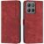 Чехол-книжка Deexe Lines Series для Motorola Moto G15 - Red: фото 1 из 11