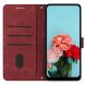 Чехол-книжка Deexe Lines Series для Motorola Moto G15 - Red (372627R). Фото 2 из 11