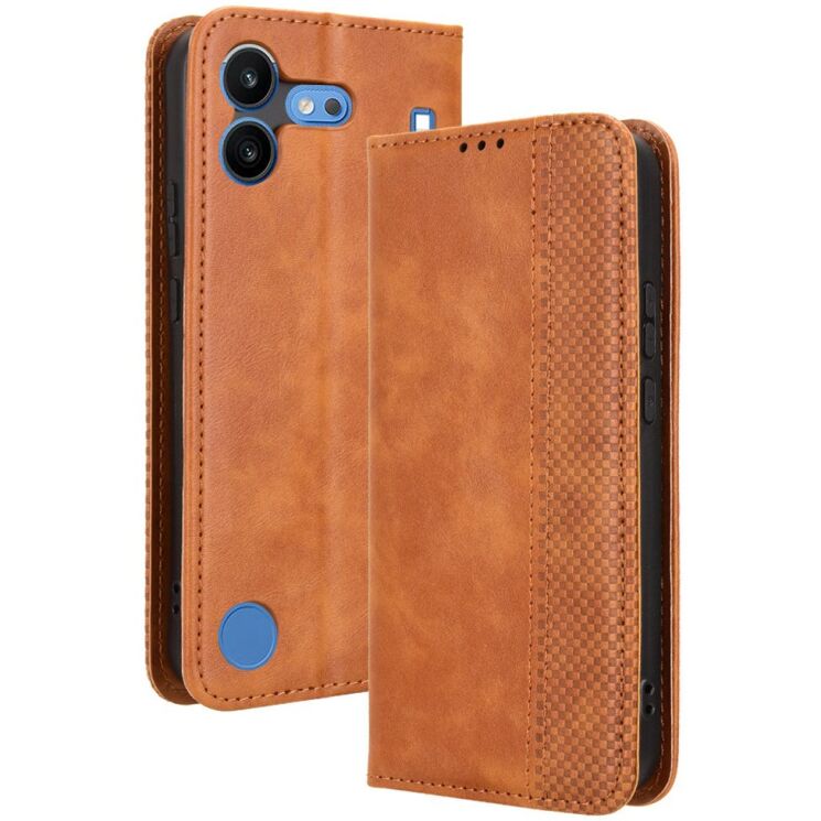 Чохол-книжка Deexe Retro Style для Nothing Phone (4b) - Brown: фото 1 з 17