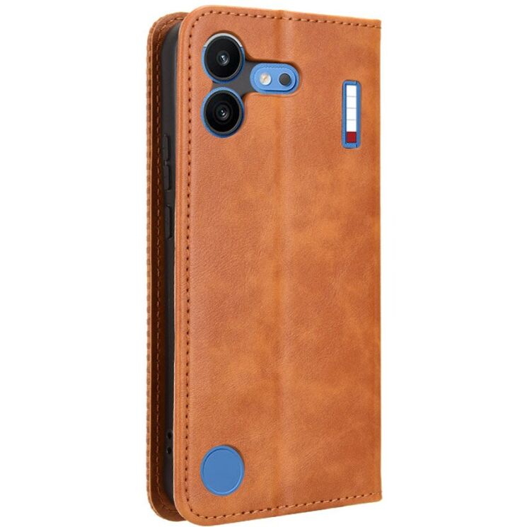 Чохол-книжка Deexe Retro Style для Nothing Phone (4b) - Brown: фото 7 з 17