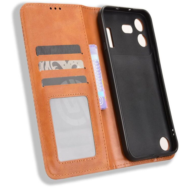 Чохол-книжка Deexe Retro Style для Nothing Phone (4b) - Brown: фото 4 з 17