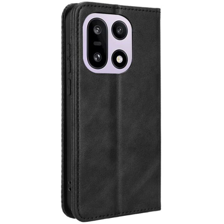 Чехол-книжка Deexe Retro Style для OnePlus 15 - Black: фото 7 из 16