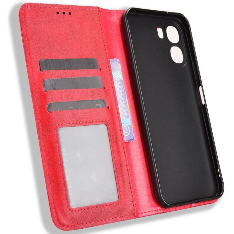 Чохол-книжка Deexe Retro Style для OPPO A6x - Red: фото 4 з 19