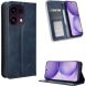 Чехол-книжка Deexe Retro Style для OPPO Reno 16 F/FS - Blue (413402L). Фото 2 из 17