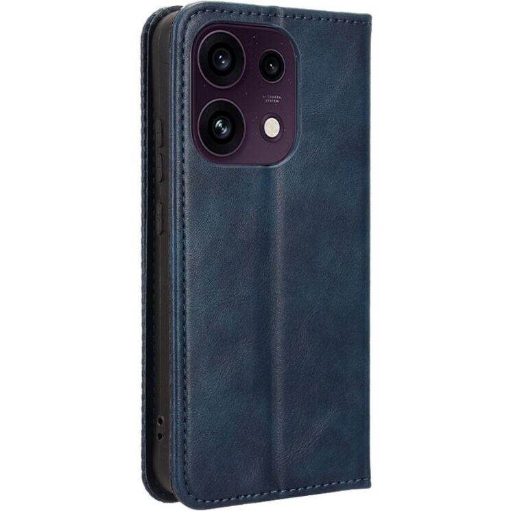 Чехол-книжка Deexe Retro Style для OPPO Reno 16 F/FS - Blue: фото 8 из 17