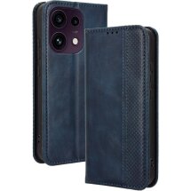 Чехол-книжка Deexe Retro Style для OPPO Reno 16 F/FS - Blue: фото 1 из 17