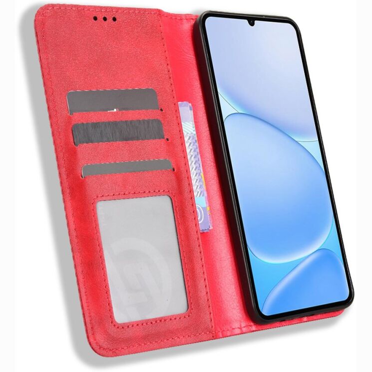Чохол-книжка Deexe Retro Style для Realme Note 80 - Red (412401R) Чохол-книжка Deexe Retro Style для Realme Note 80 - Red: фото 6 з 20