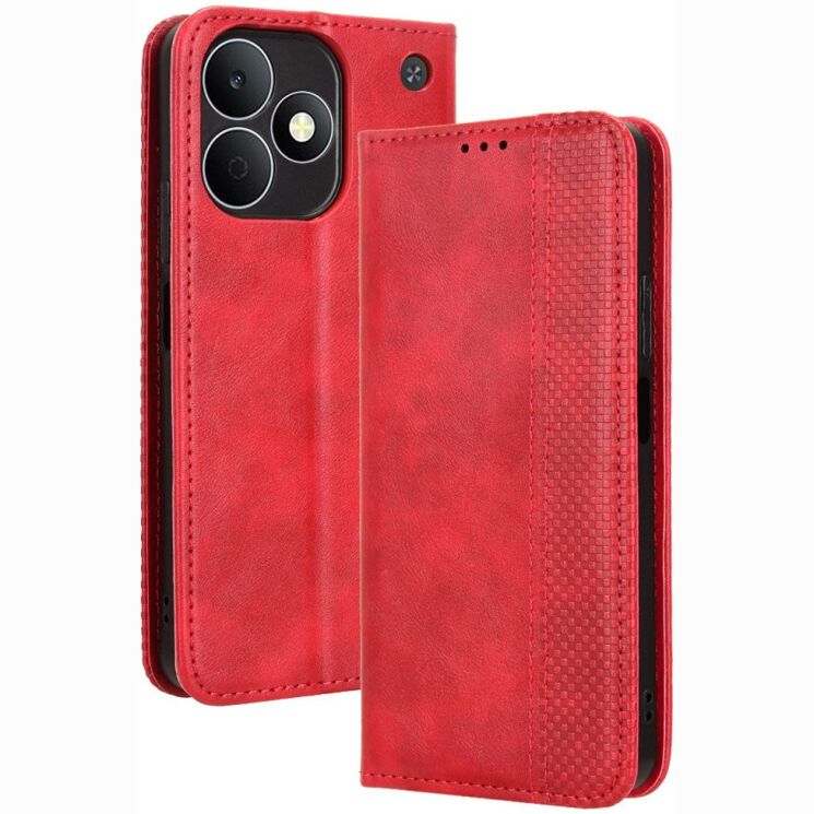 Чохол-книжка Deexe Retro Style для Realme Note 80 - Red (412401R) Чохол-книжка Deexe Retro Style для Realme Note 80 - Red: фото 1 з 20