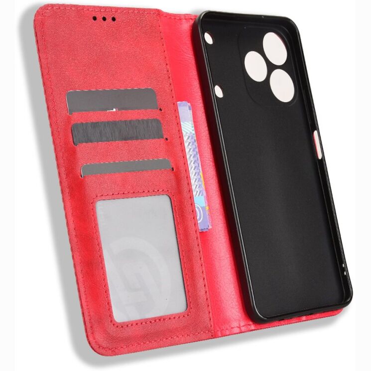 Чохол-книжка Deexe Retro Style для Realme Note 80 - Red (412401R) Чохол-книжка Deexe Retro Style для Realme Note 80 - Red: фото 5 з 20