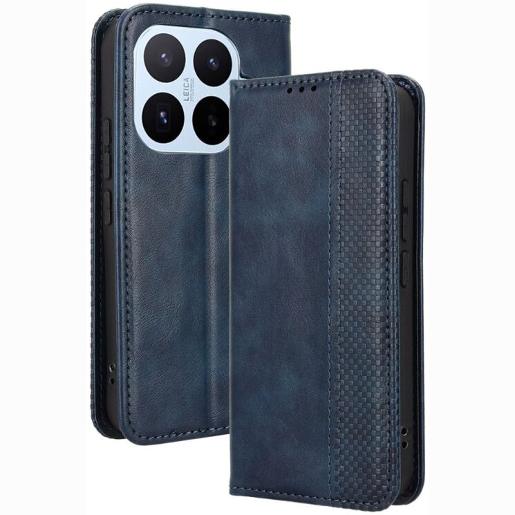 Чехол-книжка Deexe Retro Style для Xiaomi 17T Pro - Blue: фото 1 из 18
