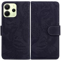 Чехол-книжка Deexe Tiger для Xiaomi Redmi Note 14 4G - Black: фото 1 из 7