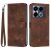 Чехол-книжка Deexe Triangle Series для Infinix Note 40 - Brown: фото 1 из 13