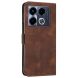 Чехол-книжка Deexe Triangle Series для Infinix Note 40 - Brown (351414Z). Фото 3 из 13