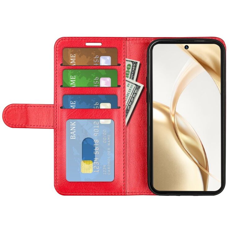 Чехол-книжка Deexe Wallet Style для Honor 200 - Red: фото 2 из 6