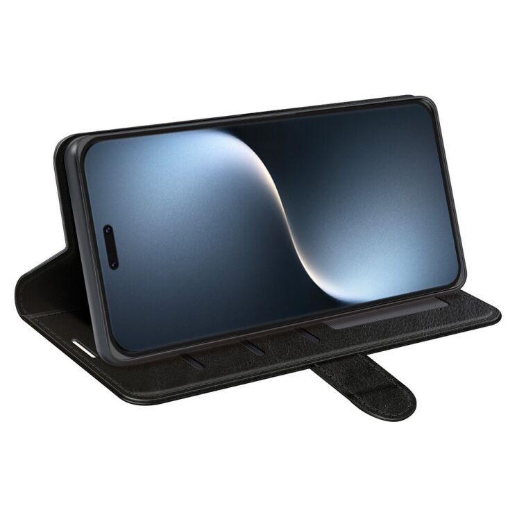 Чехол-книжка Deexe Wallet Style для Honor Magic 7 Pro - Black: фото 3 из 9
