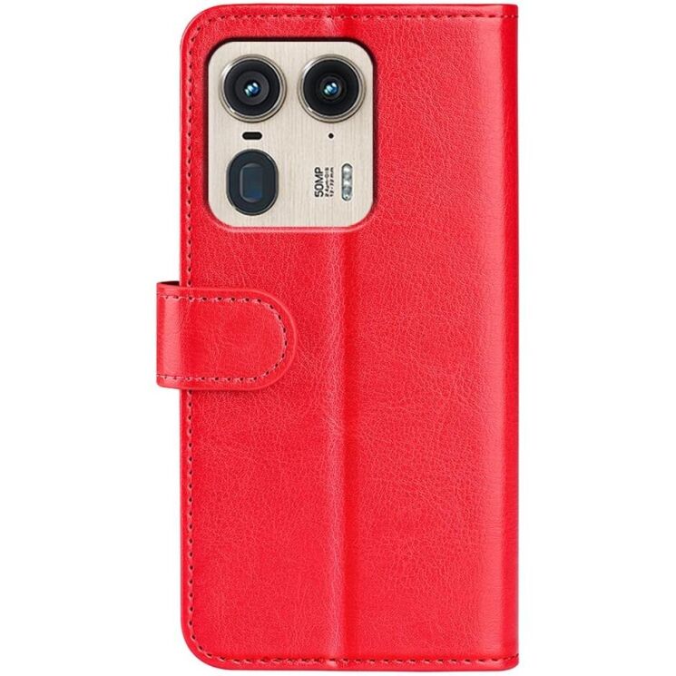 Чехол-книжка Deexe Wallet Style для Motorola Edge 50 Ultra - Red: фото 5 из 7