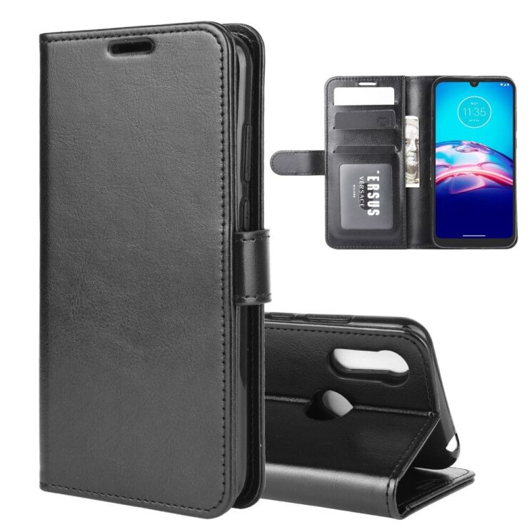 Чехол-книжка Deexe Wallet Style для Motorola Moto E6S / Moto E6i - Black: фото 1 из 8