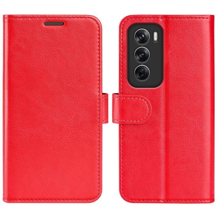 Чехол-книжка Deexe Wallet Style для OPPO Reno 12 Pro - Red: фото 1 из 9