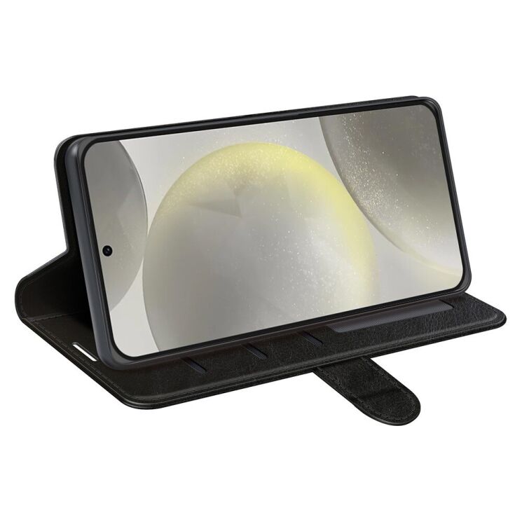 Чехол-книжка Deexe Wallet Style для Samsung Galaxy S24 FE (S721) - Black: фото 3 из 9