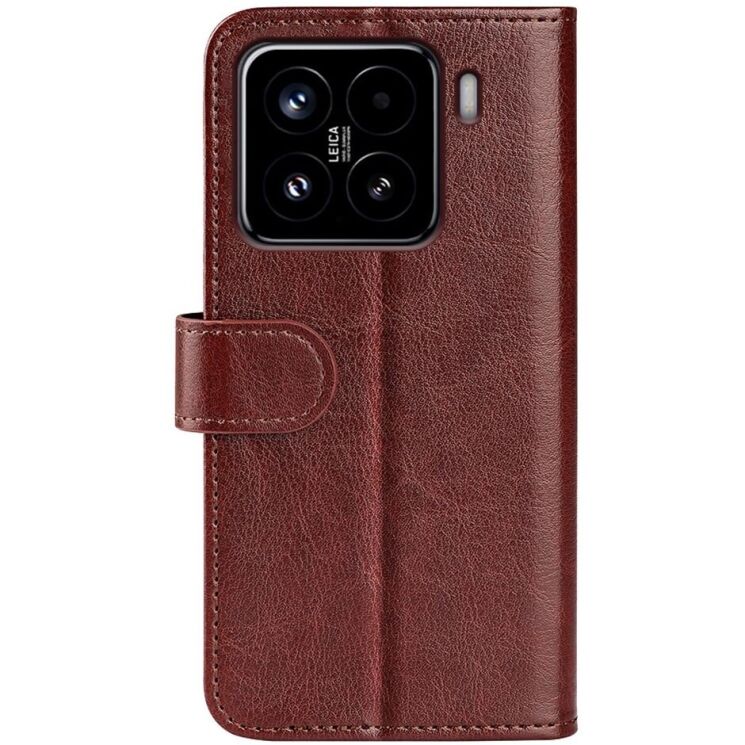 Чехол-книжка Deexe Wallet Style для Xiaomi 15 - Brown: фото 5 из 7
