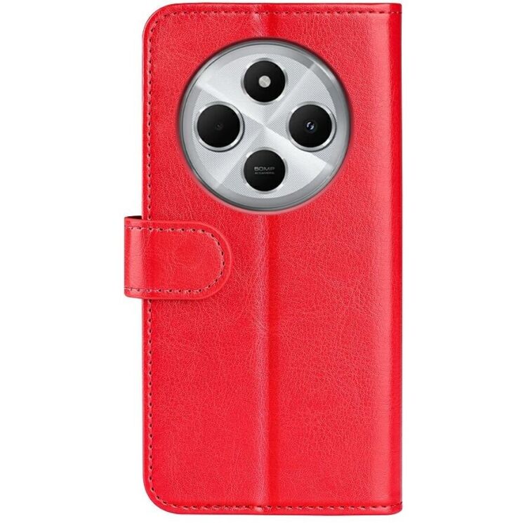 Чехол-книжка Deexe Wallet Style для Xiaomi Redmi 14C / Redmi A4 5G / Poco C75 - Red: фото 3 из 10