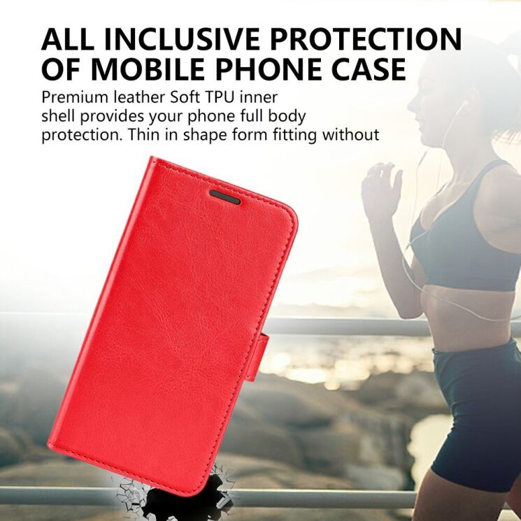 Чехол-книжка Deexe Wallet Style для Xiaomi Redmi 14C / Redmi A4 5G / Poco C75 - Red: фото 10 из 10
