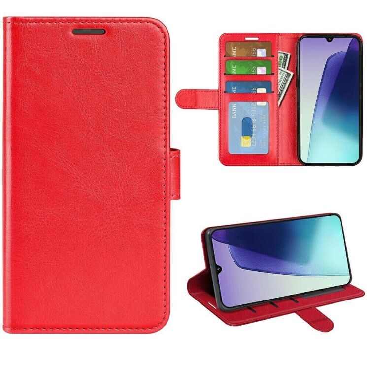 Чехол-книжка Deexe Wallet Style для Xiaomi Redmi 14C / Redmi A4 5G / Poco C75 - Red: фото 6 из 10