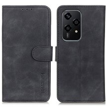 Чехол-книжка KHAZNEH Retro Wallet для Honor 200 Lite - Black: фото 1 из 9