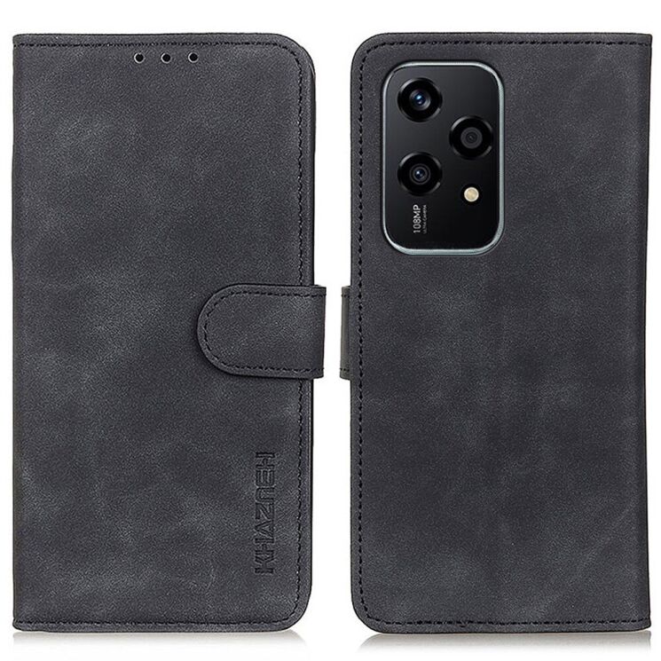 Чехол-книжка KHAZNEH Retro Wallet для Honor 200 Lite - Black: фото 1 из 9