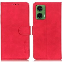 Чехол-книжка KHAZNEH Retro Wallet для Motorola Moto G35 - Red: фото 1 из 8