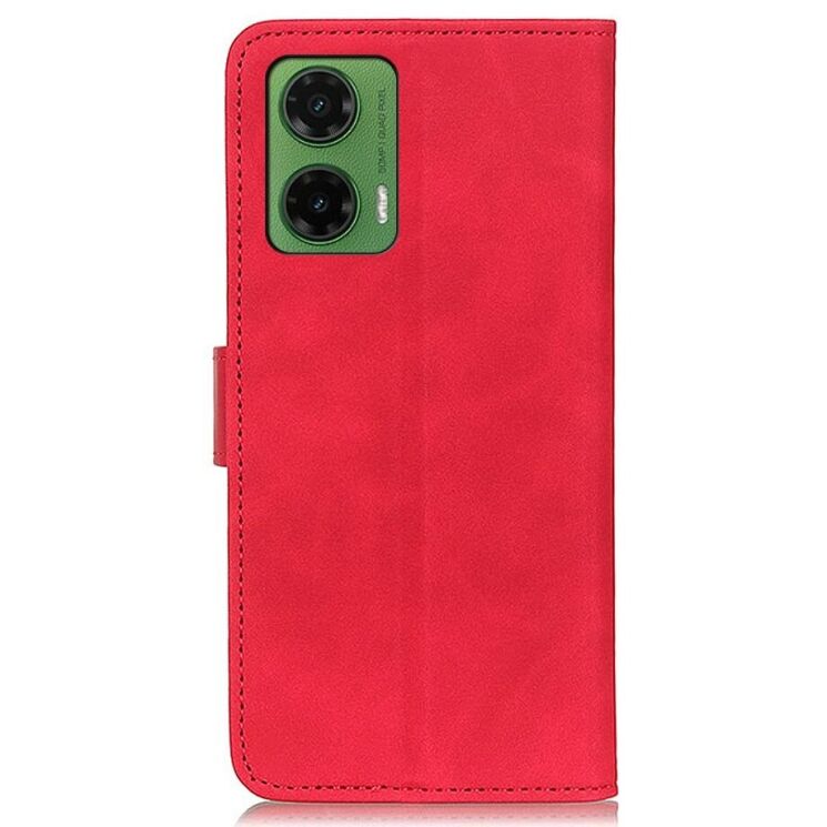 Чехол-книжка KHAZNEH Retro Wallet для Motorola Moto G35 - Red: фото 5 из 8