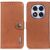 Чехол-книжка KHAZNEH Wallet Cover для Xiaomi Redmi Note 14 Pro 5G / Note 14 Pro Plus / Poco X7 - Brown: фото 1 из 8