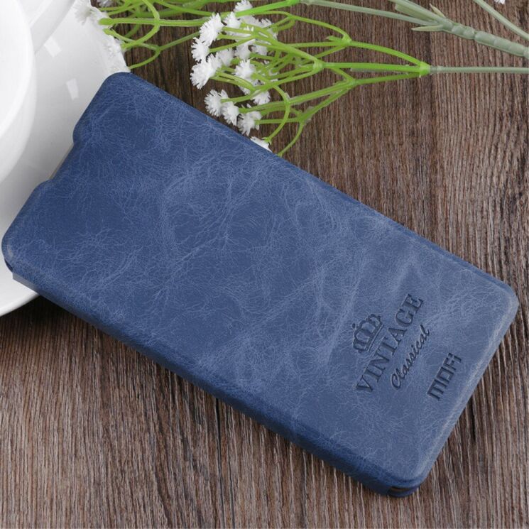 Чохол-книжка MOFI Vintage Series для Xiaomi Mi 9 Lite / Mi CC9 - Blue: фото 1 з 9