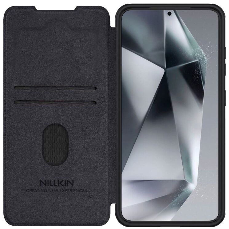 Чохол-книжка NILLKIN Qin Pro для Samsung Galaxy S25 Plus (S936) - Black: фото 4 з 18
