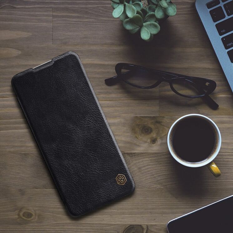 Чехол-книжка NILLKIN Qin Series для OnePlus 8T - Black: фото 7 из 18