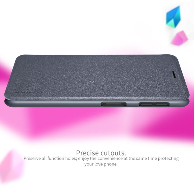 Чехол-книжка NILLKIN Sparkle Series для Samsung Galaxy A7 2018 (A750) - Grey: фото 12 из 14