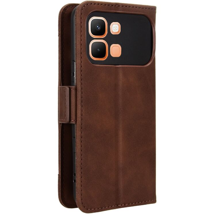 Чехол-книжка с карманами Deexe Wallet Stand для Infinix Note Edge - Brown (409201Z) Чехол-книжка с карманами Deexe Wallet Stand для Infinix Note Edge - Brown: фото 7 из 15