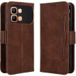 Чехол-книжка с карманами Deexe Wallet Stand для Infinix Note Edge - Brown (409201Z)