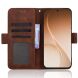 Чохол-книжка з кишеньками Deexe Wallet Stand для OPPO Reno 15 Pro - Brown (405603Z). Фото 4 з 15