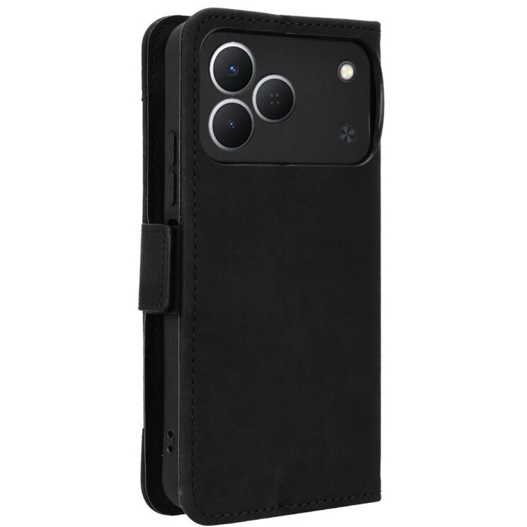 Чехол-книжка с карманами Deexe Wallet Stand для TECNO Spark 50 - Black: фото 7 из 17