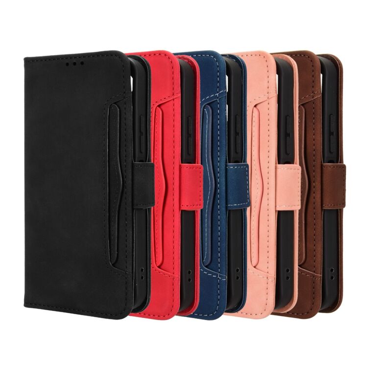 Чехол-книжка с карманами Deexe Wallet Stand для TECNO Spark 50 - Black: фото 9 из 17