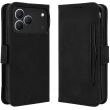 Чехол-книжка с карманами Deexe Wallet Stand для TECNO Spark 50 - Black (432404B)