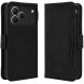 Чехол-книжка с карманами Deexe Wallet Stand для TECNO Spark 50 - Black (432404B). Фото 1 из 17