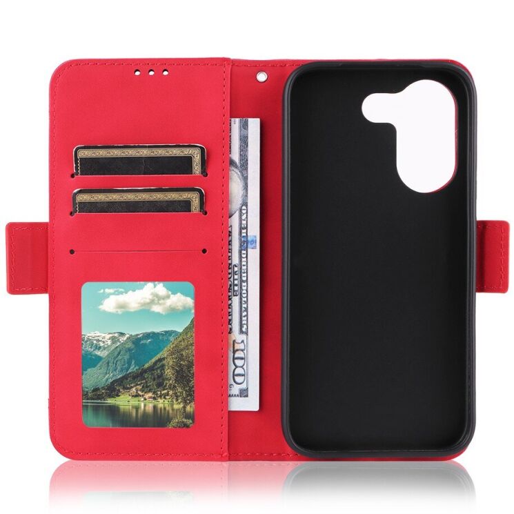 Чохол-книжка з кишеньками Deexe Wallet Stand для Xiaomi Poco X8 Pro - Red: фото 4 з 17