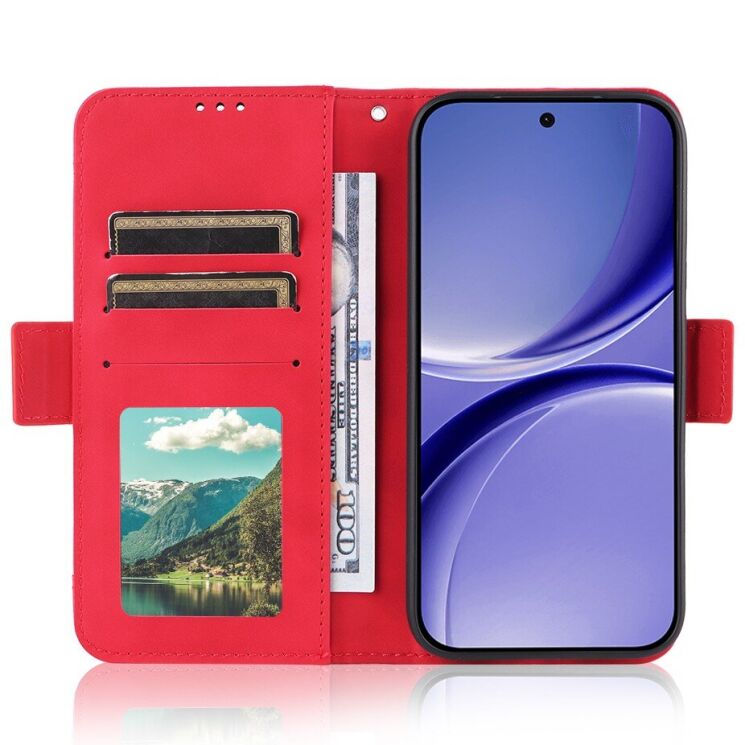 Чохол-книжка з кишеньками Deexe Wallet Stand для Xiaomi Poco X8 Pro - Red: фото 5 з 17